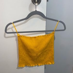 yellow tube top by blue notes